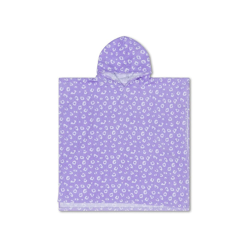 Load image into Gallery viewer, Leopard | lila strandponcho 65 x 65 cm
