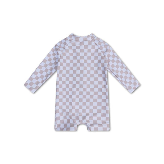 Checkmate | beige jongens uv zwempak