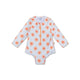 Floral love | meerkleurig meisjes uv badpak met lange mouwen