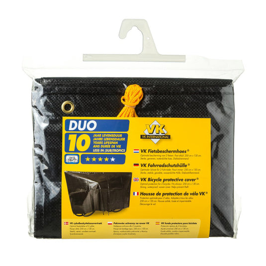 Vk duo fiets pyjama hoes overtrek zwart