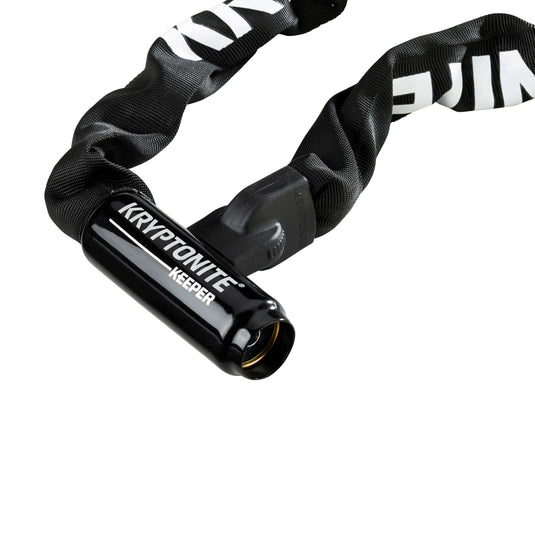 Kryptonite keeper 785-ketting met geïntegreerd slot – kettingslot fiets – fietsslot met ketting voor elektrische fiets – 85 cm – staal – zwart