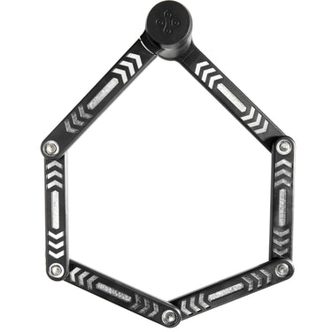 Kryptonite vouwslot met houder kryptolok 85 cm staal zwart