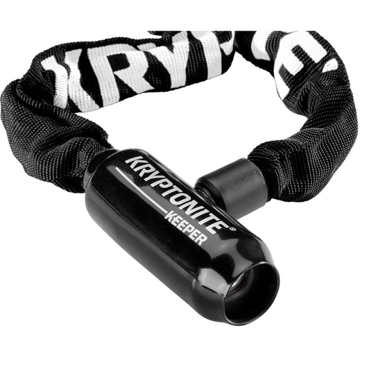 Kryptonite keeper 585-ketting met geïntegreerd slot – kettingslot fiets – fietsslot met ketting elektrische fiets – 85 cm – staal – zwart