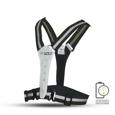 Gato Safer sport vest led usb antraciet one size