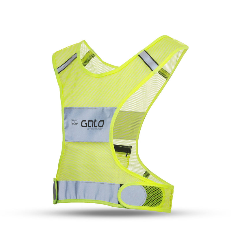 Load image into Gallery viewer, Gato X vest reflective neon yellow large
