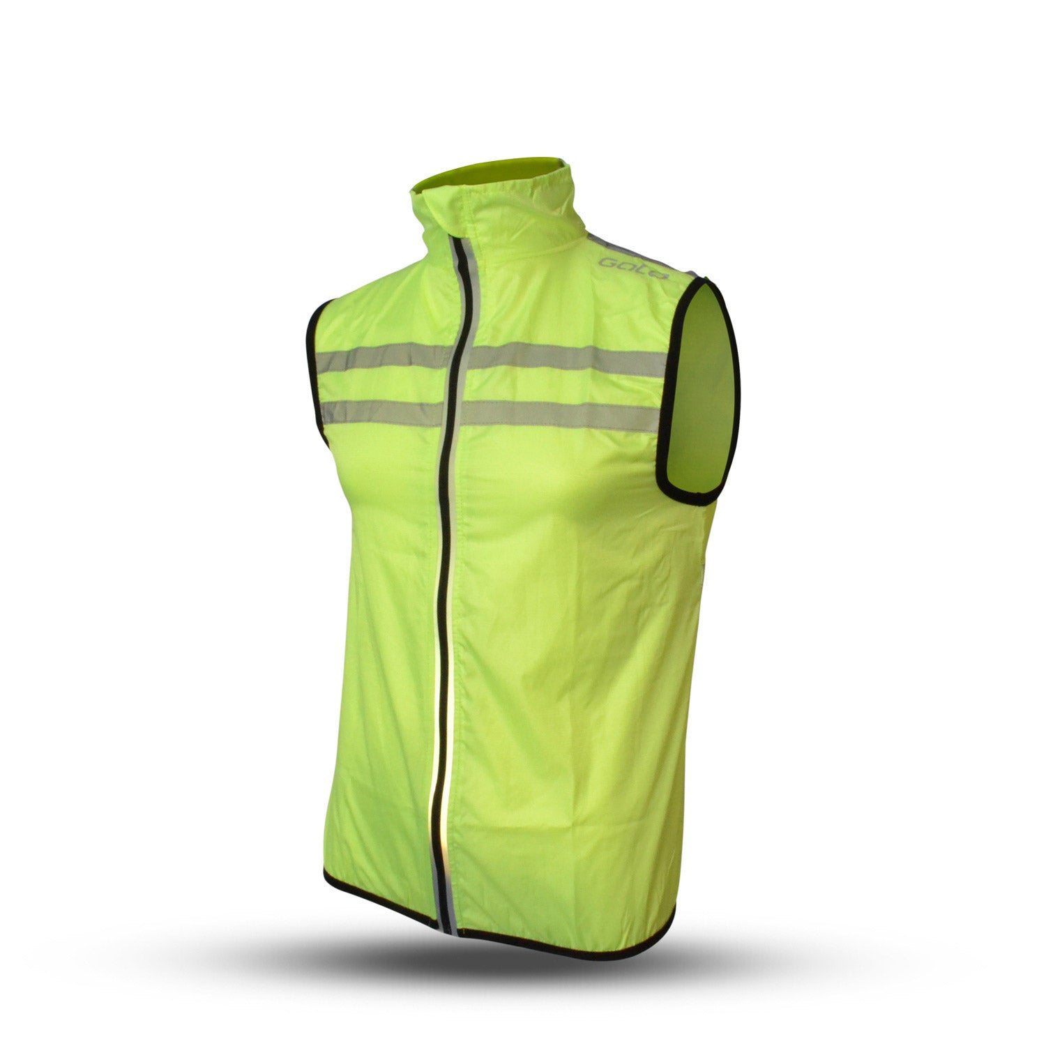 Gato windbreaker mesh vest usb led neon yellow small