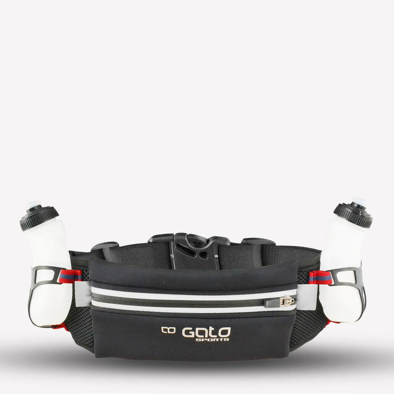 Load image into Gallery viewer, Gato 2 flask belt hydration black one size
