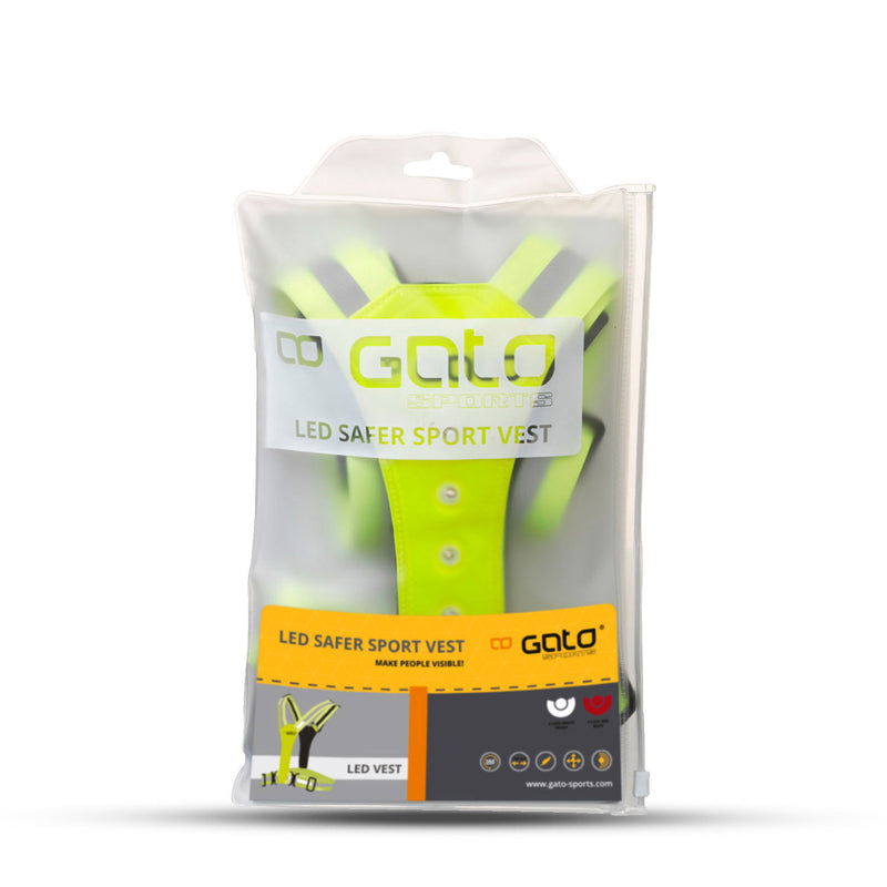 Load image into Gallery viewer, Outwet Safer sport led vest neon yellow one size
