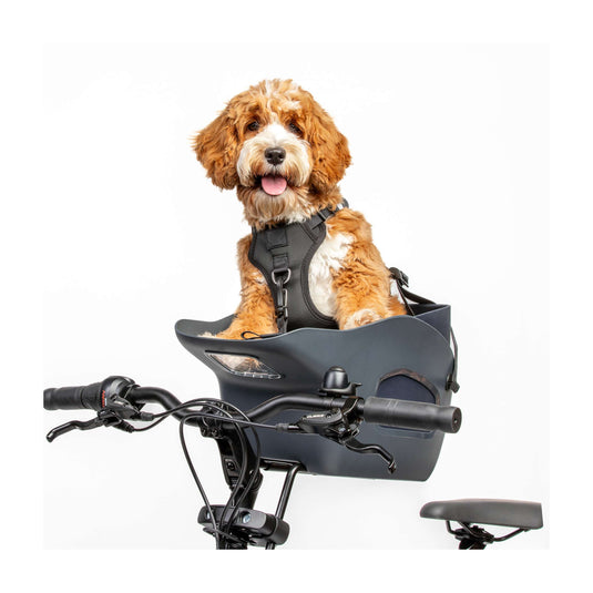 Kvisp hondenmand met harnas s midnight gray