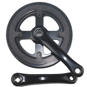 Lasco crankset 32t 127mm dubbele beschermrand zwart