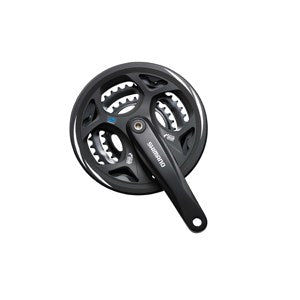 Shimano crankstel altus m311 48-38-28t 175mm +cg kk zwart