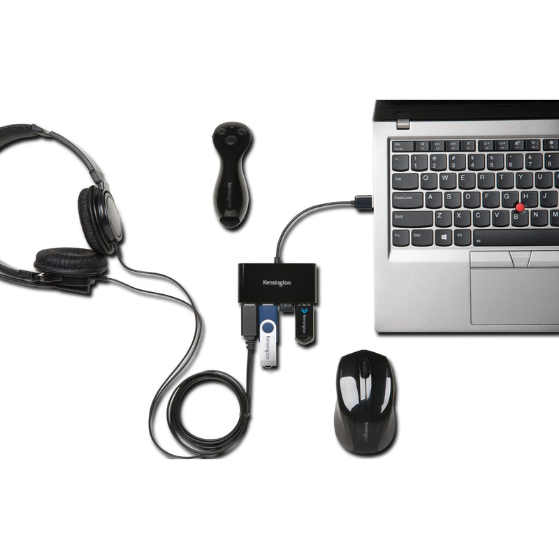 Load image into Gallery viewer, Kensington USB 2.0-Hub met 4 poorten
