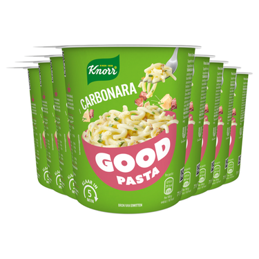 Knorr good pasta spaghetti carbonara cup (8x 71 gram)