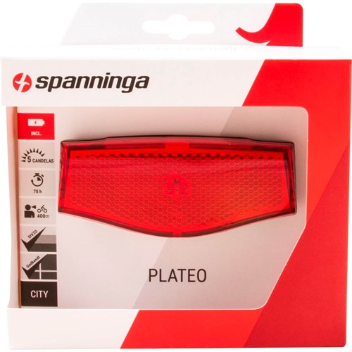 Spanninga achterlicht plateo xb batterij 50 80mm