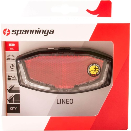 Afbeelding laden in galerijviewer, Spanninga achterlicht lineo xb batterij 50 80mm
