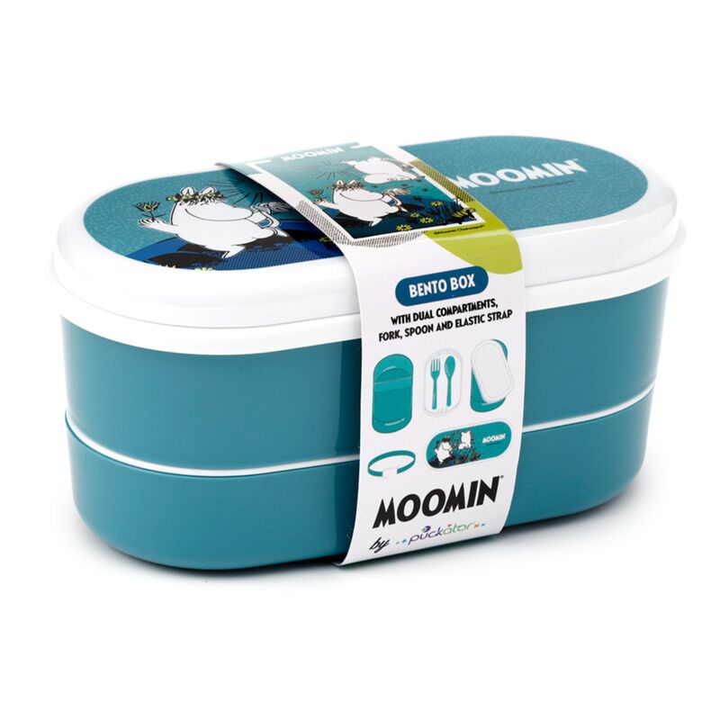 Load image into Gallery viewer, Moomin - bento box lunchtrommel met vork lepel
