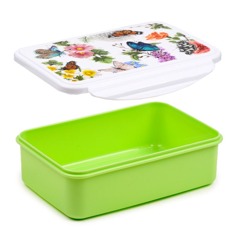 Load image into Gallery viewer, Butterfly meadows vlinder clip lock lunchtrommel
