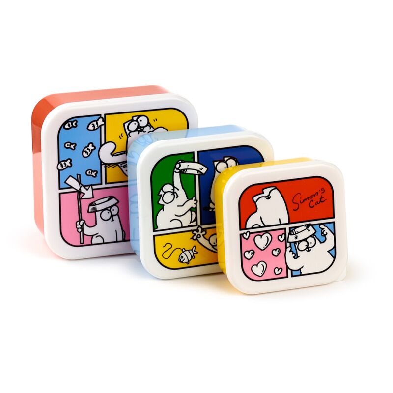Load image into Gallery viewer, Set 3 lunch box m l xl - simon's cat 2024
