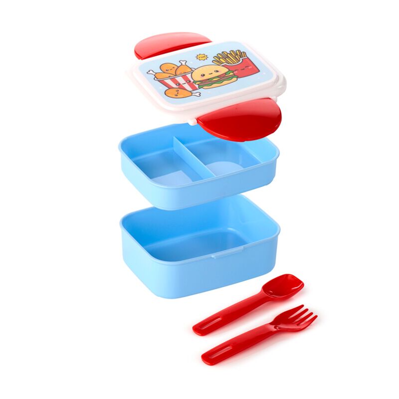 Load image into Gallery viewer, Foodiemals clip bento box lunchtrommel bestek
