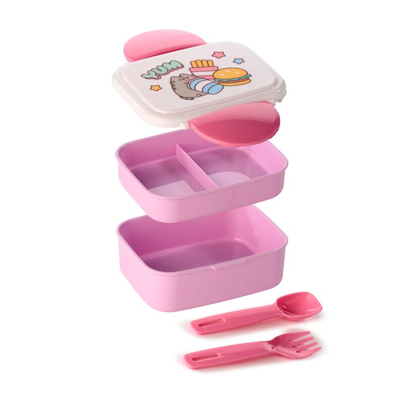 Load image into Gallery viewer, Union pusheen de kat core bento clip lock lunch box
