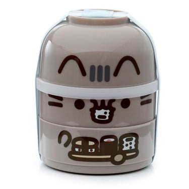 Union pusheen - gestapelde ronde bento box lunchtrommel
