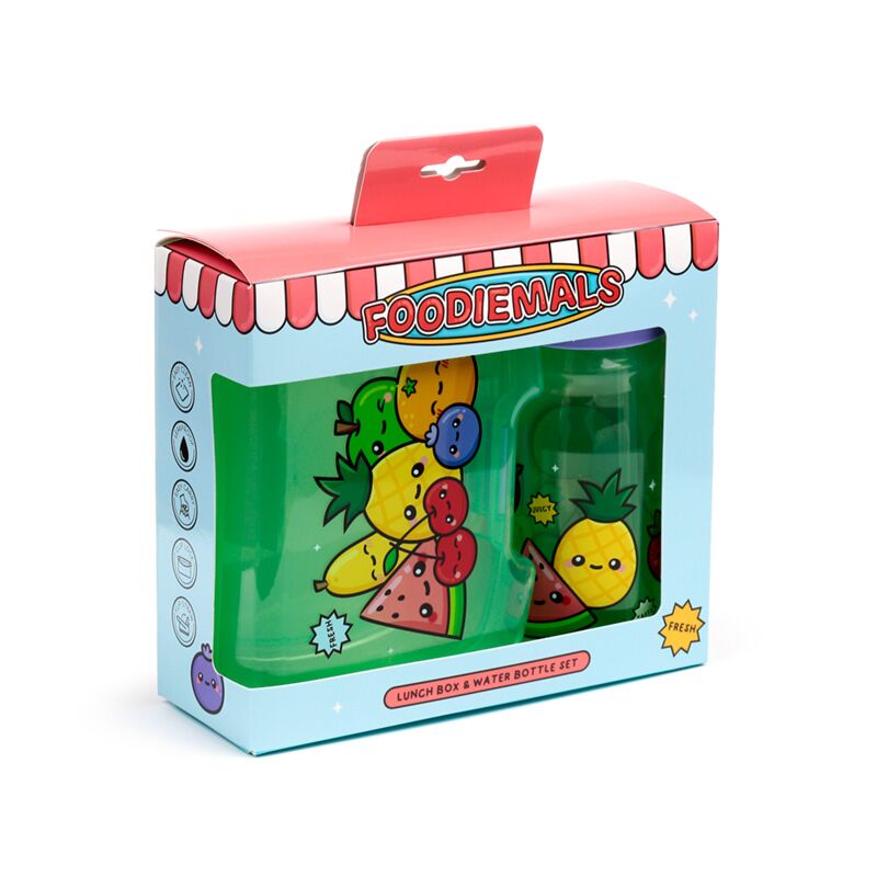 Load image into Gallery viewer, Foodiemals lunchbox drinkfles set
