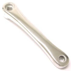 Hulzebos lasco crank links spieloos ruit aluminium 170mm zilver