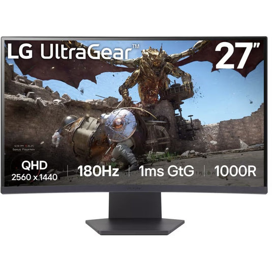 Lg ultragear 27gs60qc-b curved gaming monitor