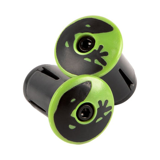 Lizard skins dsp bar tape plugs - hyper green
