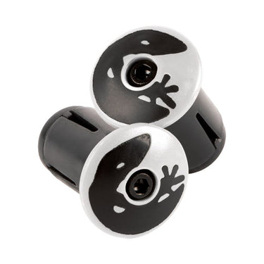 Lizard skins dsp bar tape plugs - diamond white