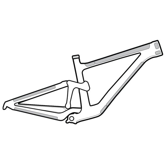 Lizard skins clear protective frame wrap - frame kit