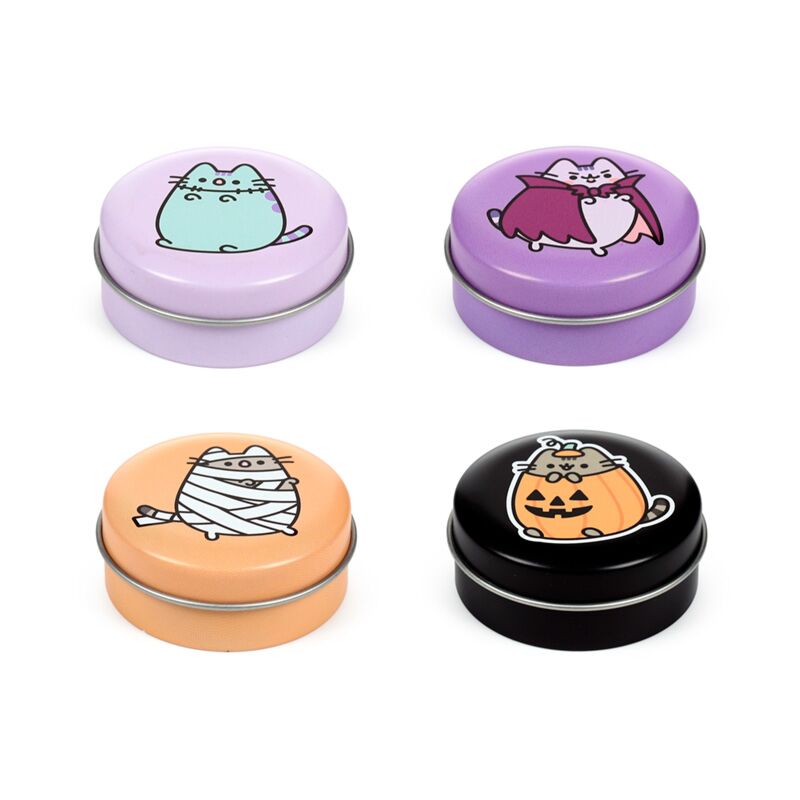 Load image into Gallery viewer, Union pusheen de kat halloween lipbalsem in blik
