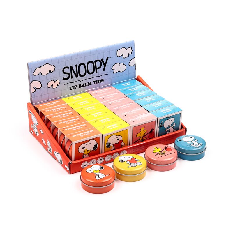Load image into Gallery viewer, Union peanuts snoopy woodstock lipbalsem in blik
