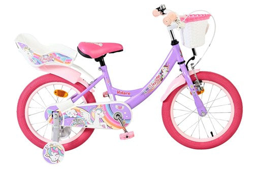 Load image into Gallery viewer, Volare unicorn kinderfiets - meisjes - 16 inch - paars
