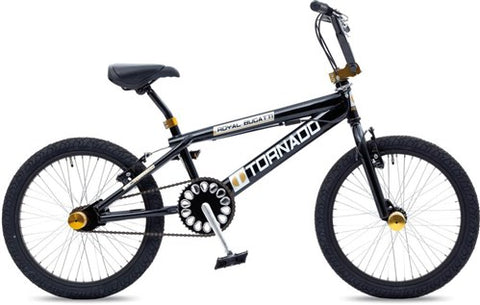 Tornado 20 inch freestyle bicycle gloss black/gold 2000006