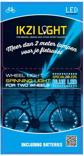 20-led draad 2.2m wiel light v 2-wielen blauw