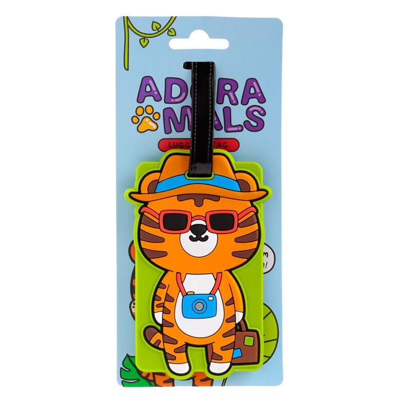 Load image into Gallery viewer, Alfie de tijger adoramals wilde dieren pvc kofferlabel
