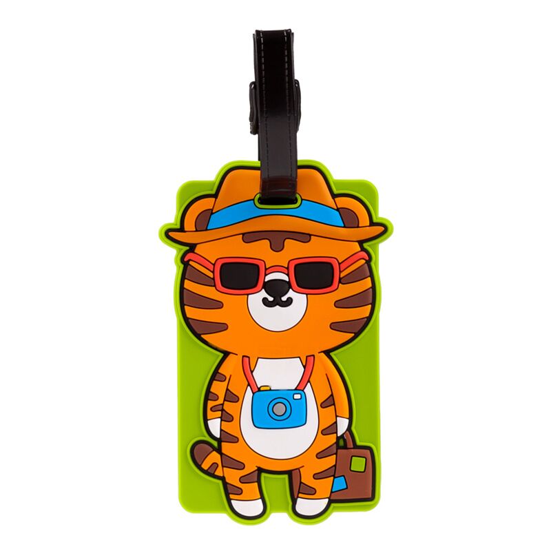 Load image into Gallery viewer, Alfie de tijger adoramals wilde dieren pvc kofferlabel
