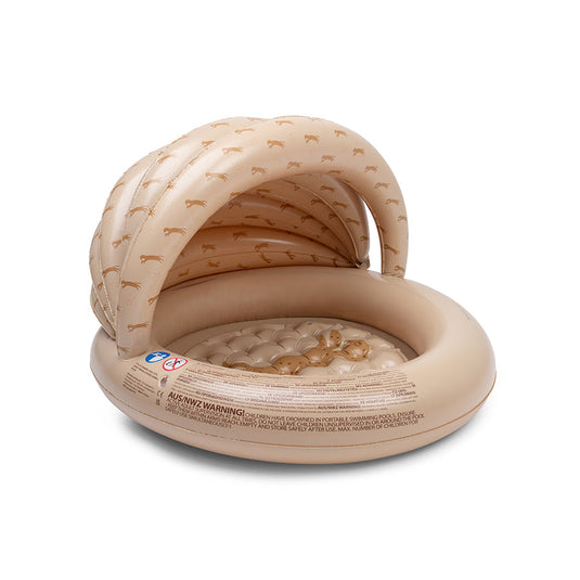 Roamer | bruin zwembad ø 100 met zonnescherm