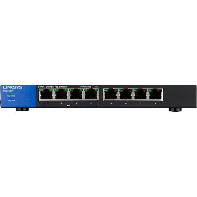 Load image into Gallery viewer, Linksys Linksys LGS108P Unmanaged Switch PoE+
