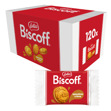 Lotus biscoff cream per stuk verpakt (120 stuks)