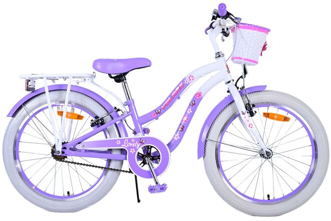 Load image into Gallery viewer, Volare lovely kinderfiets - meisjes - 20 inch - paars - twee handremmen
