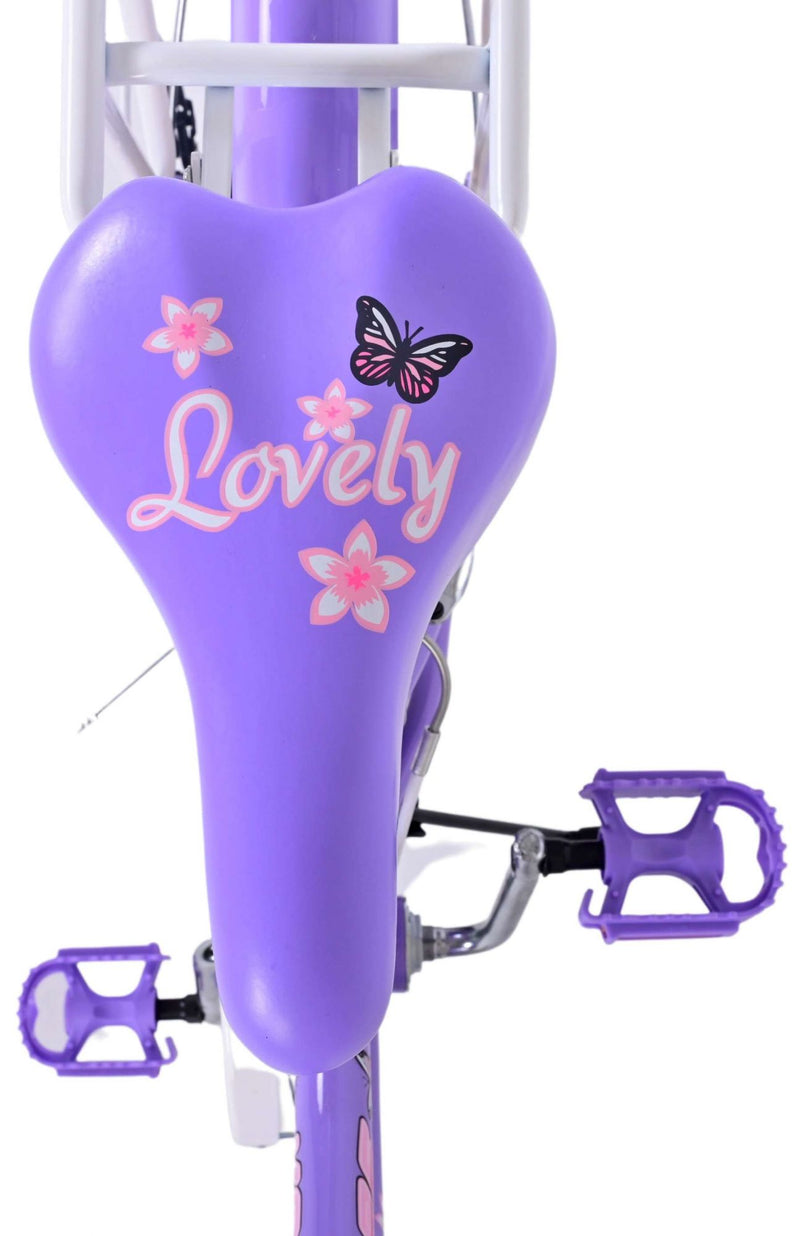 Afbeelding laden in galerijviewer, Volare lovely kinderfiets - meisjes - 20 inch - paars - 7 versnellingen
