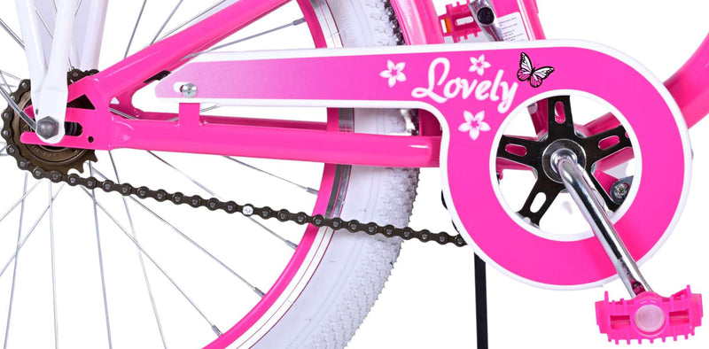 Afbeelding laden in galerijviewer, Volare Lovely Kinderfiets - Meisjes - 20 inch - Roze - Twee handremmen
