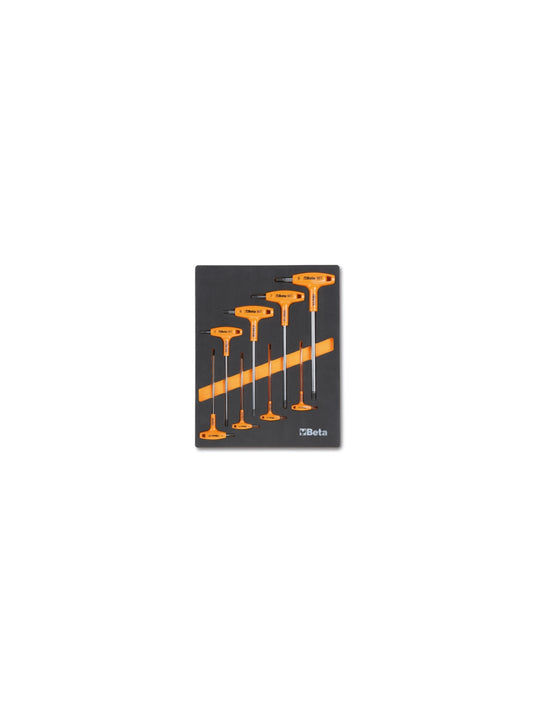 Beta inbussleutel set t handvat 8-delig met inlay