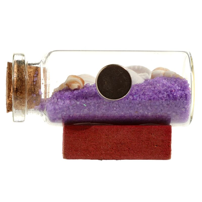 Load image into Gallery viewer, Gekleurd zand schelpen fles strand souvenir magneet

