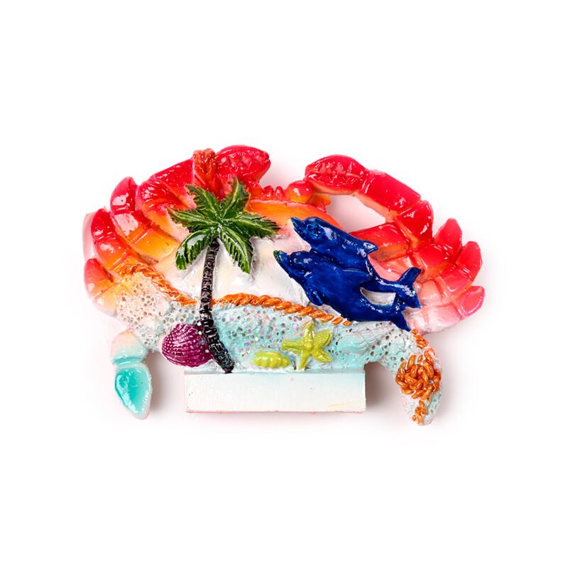 Load image into Gallery viewer, Zee strand souvenir magneet krab-vormig schelpen dolfijn
