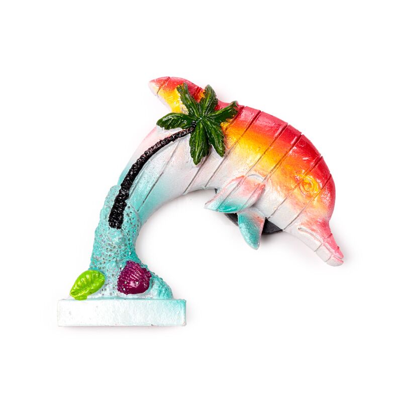 Load image into Gallery viewer, Zee strand souvenir magneet dolfijn tropisch eiland
