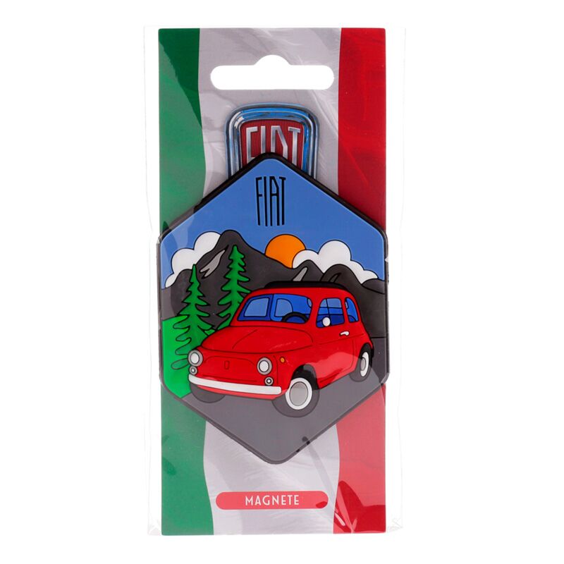 Load image into Gallery viewer, Fiat 500 dolomiet bergen pvc magneet
