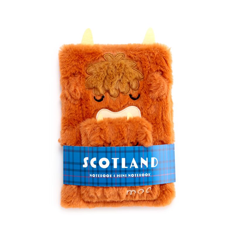 Load image into Gallery viewer, Nino highland coo koe pluche notitieboekje buidel
